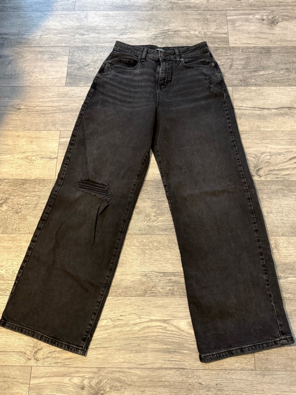 wild fable Black High-Rise Wide Leg Jeans